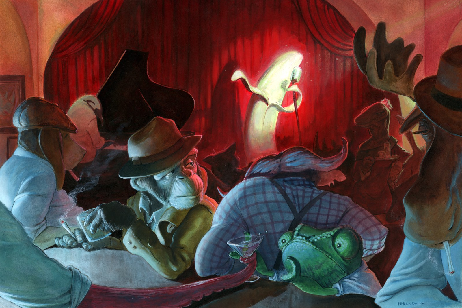 Sample work in the style of Scott Brundage