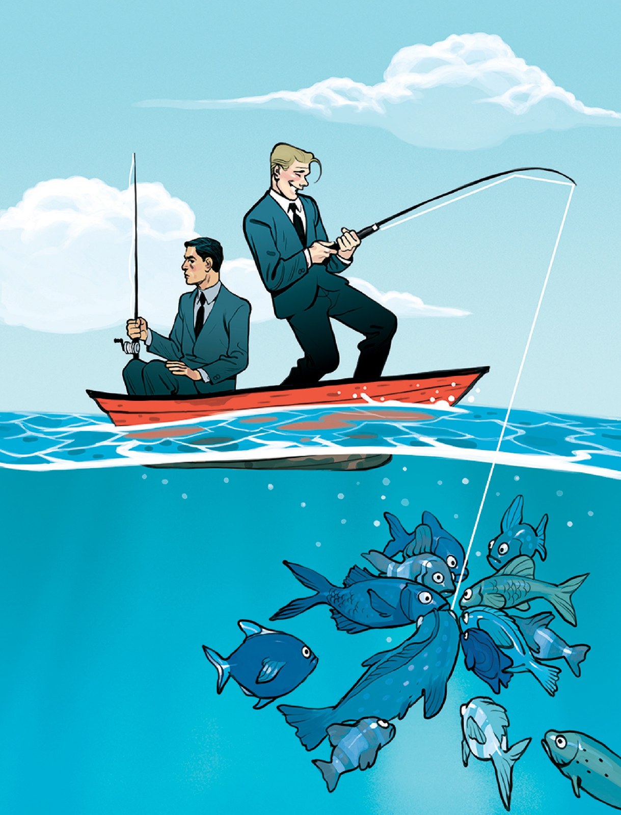 Sample work in the style of Asaf Hanuka